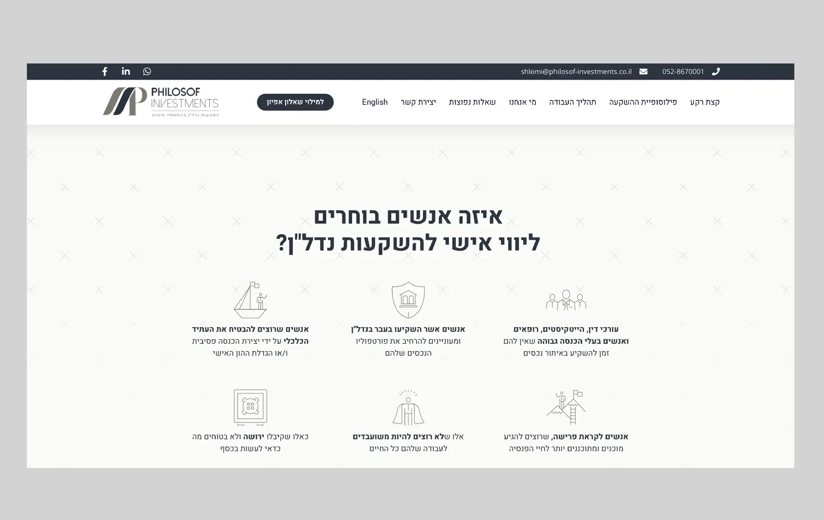 בניית אתר וורדפרס באלמנטור עם תשתית קוד נקייה לעולמות הפיננסים והאקיוטי