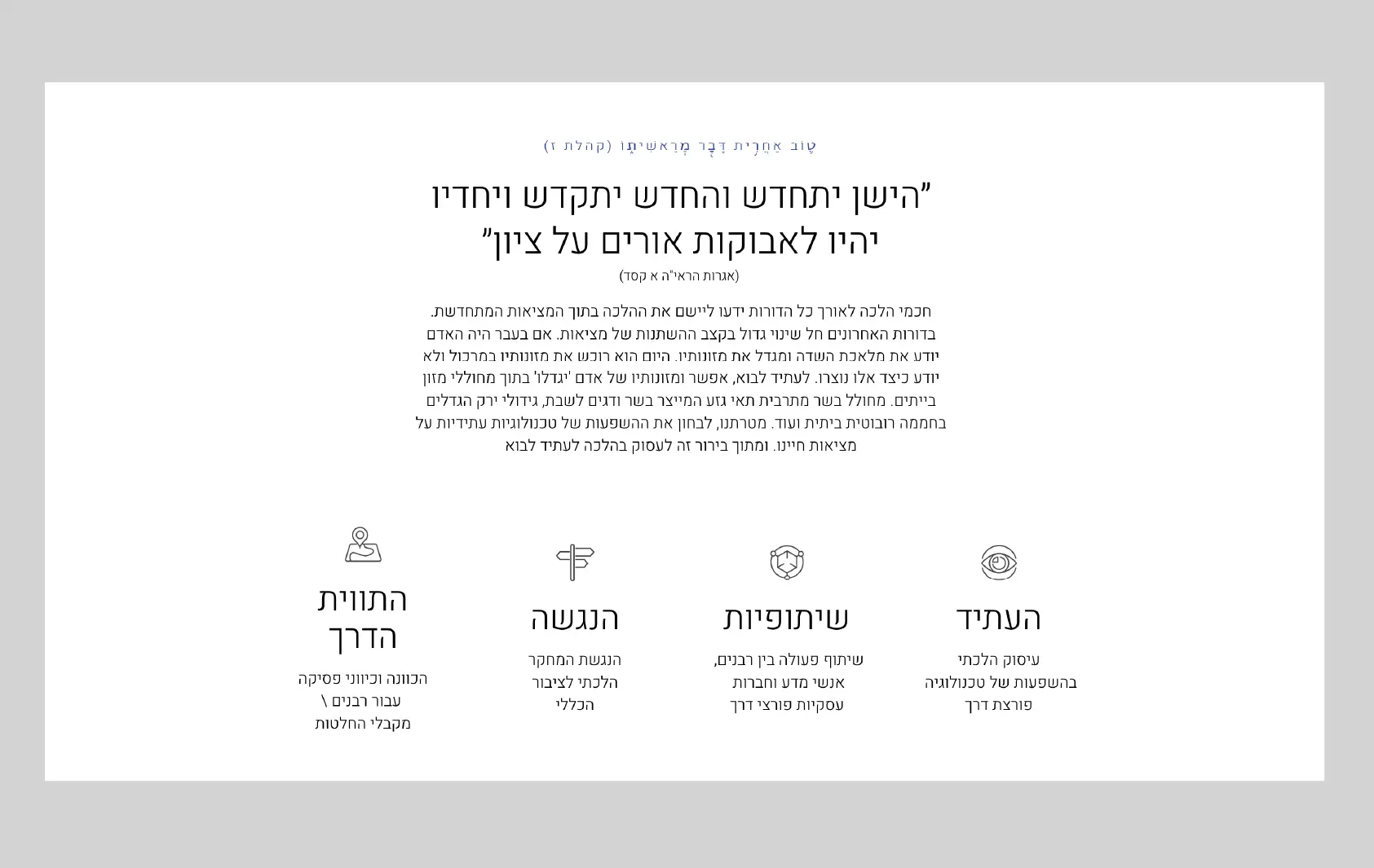 עיצוב ובניית אתר תדמית ופלטפורמה דיגיטלית עבור מיזם הלכתי - טלי סיני